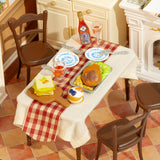 Warm Dining Room DIY Miniature House Puzzle Kit