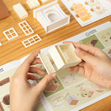 Warm Dining Room DIY Miniature House Puzzle Kit