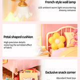 Super Creator Lovely Pink Bedroom DIY Miniature House