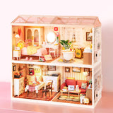 Super Creator Lovely Pink Bedroom DIY Miniature House