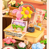 Super Creator Fresh Flower Shop DIY Miniature House