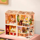 Super Creator Fresh Flower Shop DIY Miniature House