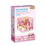 Super Creator Sanrio My Melody's Dreamy Living Room DIY Miniature House