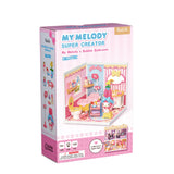 Super Creator Sanrio My Melody's Bubble Bathroom DIY Miniature House