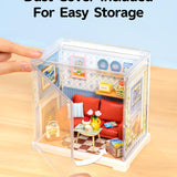 Super Creator Country Blue Lounge Mini DIY Miniature House