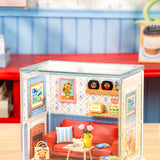 Super Creator Country Blue Lounge Mini DIY Miniature House