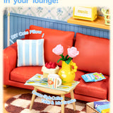 Super Creator Country Blue Lounge Mini DIY Miniature House