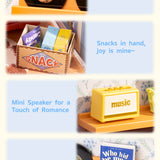 Super Creator Country Blue Lounge Mini DIY Miniature House