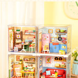 Super Creator Country Blue Lounge Mini DIY Miniature House