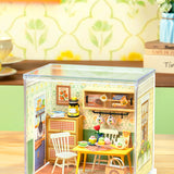 Super Creator Floral Dining Room Mini DIY Miniature House