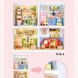 Super Creator Homely Baking Kitchen Mini DIY Miniature House
