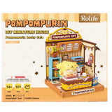 Super Creator Sanrio Pompompurin's Lucky Cafe DIY Miniature House