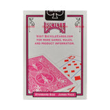 Bicycle Colored Rider Back Jumbo Index Fuchsia Playing Cards