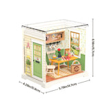 Super Creator Floral Dining Room Mini DIY Miniature House