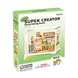 Super Creator Floral Dining Room Mini DIY Miniature House