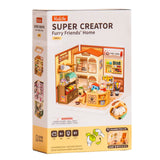 Super Creator Furry Friend's Home DIY Miniature House