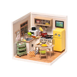 Super Creator Happy Meals Kitchen DIY Miniature House Puzzle Kit