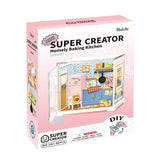 Super Creator Homely Baking Kitchen Mini DIY Miniature House