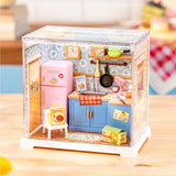 Super Creator Homely Baking Kitchen Mini DIY Miniature House