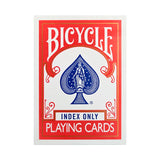 Bicycle Index Only Red Gilded Playing Cards