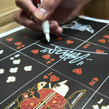 Bicycle Quiccs Ghost White Uncut Sheet and Playing Cards Set