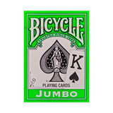 Bicycle Colored Rider Back Jumbo Index Green Playing Cards