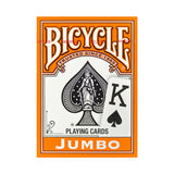 Bicycle Colored Rider Back Jumbo Index Orange Playing Cards