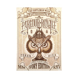 The Parlour Royale Ivory Red Edge Print Playing Cards