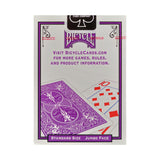 Bicycle Colored Rider Back Jumbo Index Purple Playing Cards