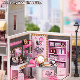 Super Creator Pink Beauty Secret DIY Miniature House