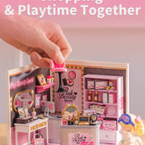 Super Creator Pink Beauty Secret DIY Miniature House