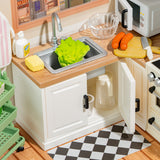 Happy Meals Kitchen DIY Miniature House Puzzle Kit
