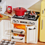 Happy Meals Kitchen DIY Miniature House Puzzle Kit
