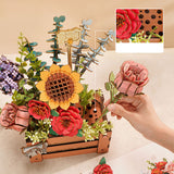 Wooden Bloom Box DIY Puzzle Kit
