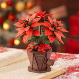 Poinsettia Flower DIY Puzzle Kit