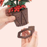 Poinsettia Flower DIY Puzzle Kit