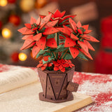 Poinsettia Flower DIY Puzzle Kit