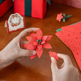 Poinsettia Flower DIY Puzzle Kit