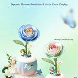 Minty Camellia Lamp DIY Mechanical Puzzle