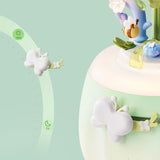 Minty Camellia Lamp DIY Mechanical Puzzle