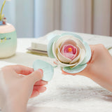 Minty Camellia Lamp DIY Mechanical Puzzle