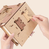 Wooden Blooming Book DIY Puzzle Kit