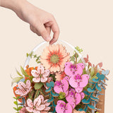 Wooden Blooming Book DIY Puzzle Kit