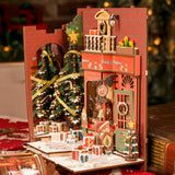 Christmas Indoor Scene Book Nook DIY Puzzle Kit