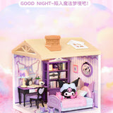 Super Creator Sanrio Kuromi's Fantastic Bedroom DIY Miniature House
