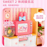Super Creator Sanrio My Melody's Dreamy Living Room DIY Miniature House