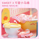 Super Creator Sanrio My Melody's Bubble Bathroom DIY Miniature House