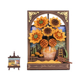 Golden Sunflower DIY Puzzle Kit