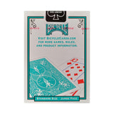 Bicycle Colored Rider Back Jumbo Index Teal Playing Cards