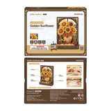 Golden Sunflower DIY Puzzle Kit